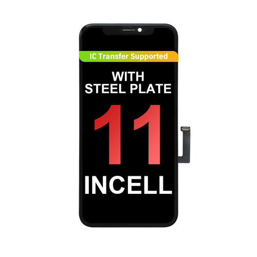 (ACE) InCell LCD Assembly for iPhone 11 - Black (Steel Plate Pre-installed)