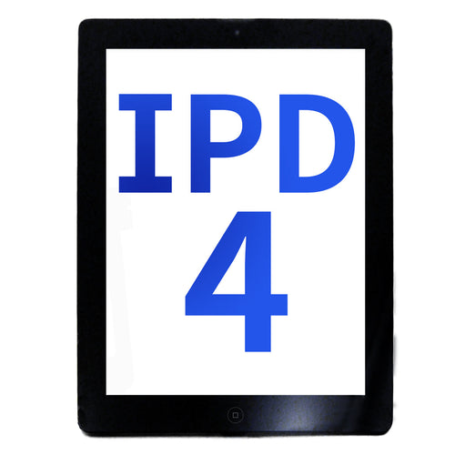 Aftermarket Plus Digitizer for iPad 4 (Home Button Pre-installed) - Black