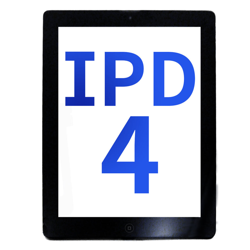 Aftermarket Plus Digitizer for iPad 4 (Home Button Pre-installed) - Black
