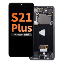 Load image into Gallery viewer, Aftermarket Pro OLED Assembly with Frame for Samsung Galaxy S21 Plus (6.7&quot;) (With Finger Print Sensor) - Phantom Black