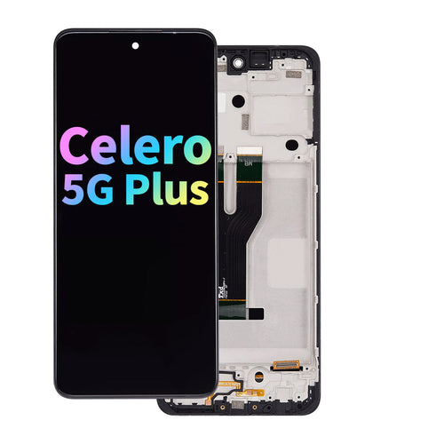 FOG LCD Assembly with Frame for Boost Mobile Celero 5G Plus (2024)
