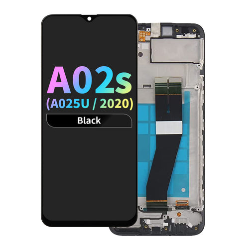 FOG LCD Assembly with Frame for Samsung Galaxy A02s (A025U / 2020) (US Version) - Black