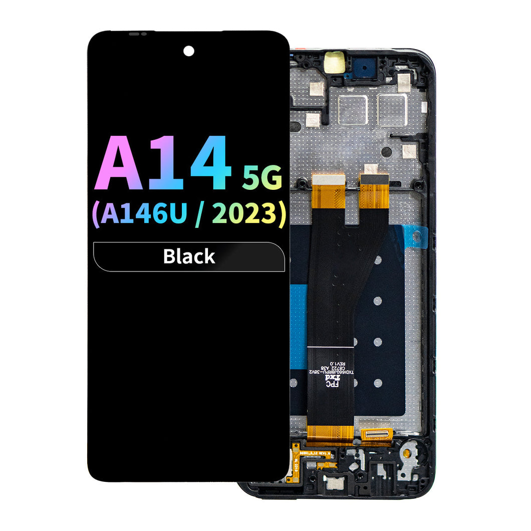 FOG LCD Assembly with Frame for Samsung Galaxy A14 5G (A146U / 2023) - Black
