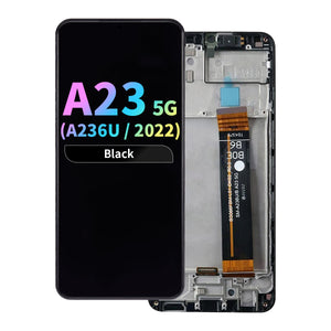 FOG LCD Assembly with Frame for Samsung Galaxy A23 5G (A236U / 2022) (US Version) - Black