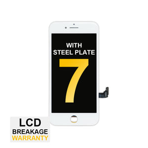 (MP+) LCD Assembly with Steel Plate for iPhone 7 - White