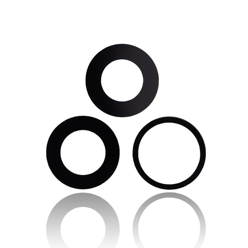 Premium Back Camera Lens Glass Only with Adhesive for iPhone 15 Pro (3 pcs Set) (Real Sapphire)