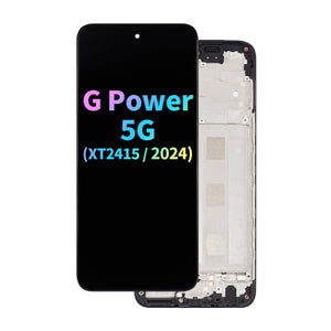 Refurbished LCD Assembly with Frame for Moto G Power 5G (XT2415 / 2024)
