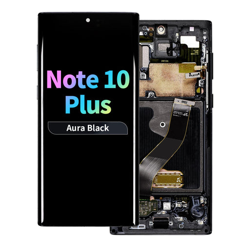 Refurbished OLED Assembly with Frame for Samsung Galaxy Note 10 Plus - Aura Black