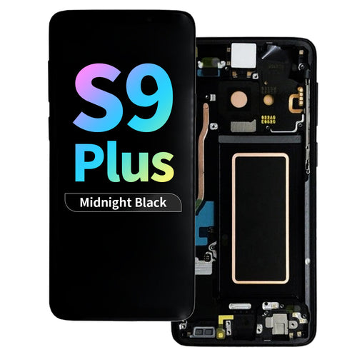 Refurbished OLED Assembly with Frame for Samsung Galaxy S9 Plus - Midnight Black