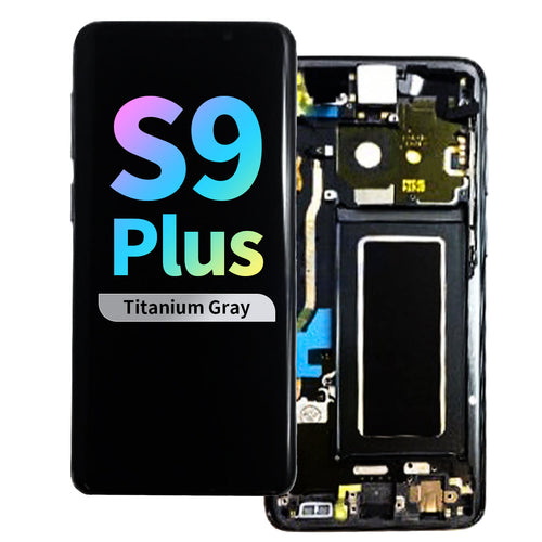 Refurbished OLED Assembly with Frame for Samsung Galaxy S9 Plus - Titanium Gray