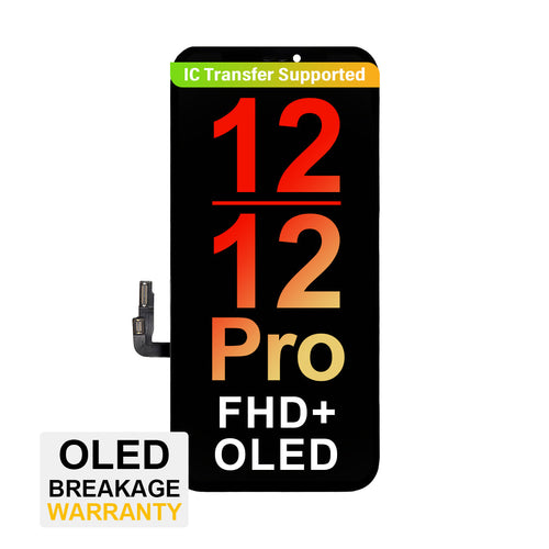 (VX) FHD+ OLED Assembly for iPhone 12 / 12 Pro - Black (Top Quality)