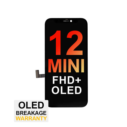 (VX) FHD+ OLED Assembly for iPhone 12 Mini - Black (Top Quality)